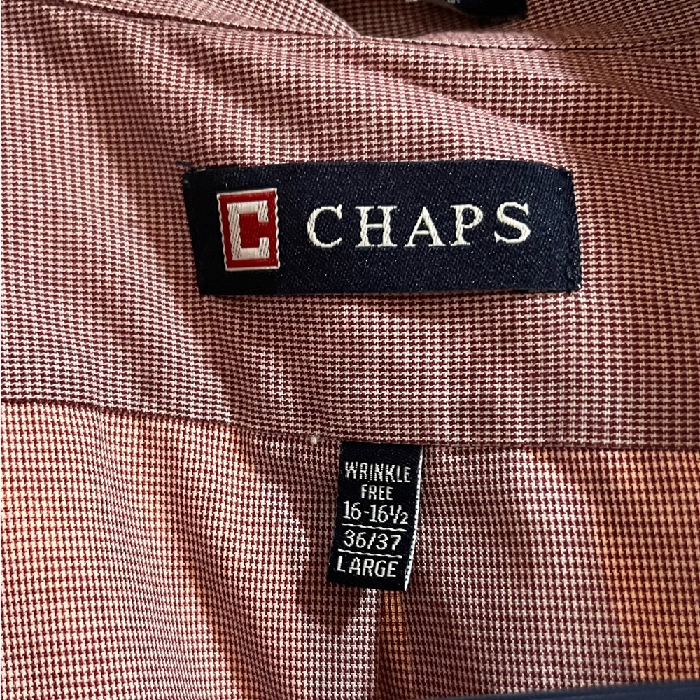 Chaps Red Check Button-Up Shirt - Picture 4 of 4